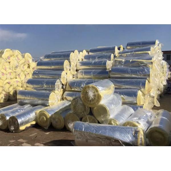 Width 600/1200mm Glass Wool Insulation Material Heat Resistant