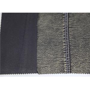 Eco - Friendly PU Faux Leather Fabric PU + Viscose + Polyester Composition