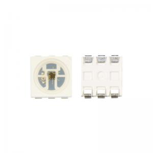 Dual Signal Individually Addressable 6-pin 5050 SMD with Embedded IC RGB LC8822 LED Chip