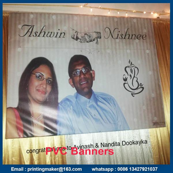 wedding banners 13oz Matte PVC Banners with High Resolution Printing