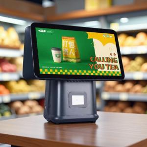 Quality Retail Point of Sale Machine 15.6inch Android POS Terminal with Scanner and Printer 4GB DDR4 Memory 64GB Hard Disk Capacity for sale