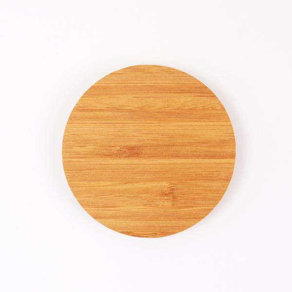 Circular Shapes Multifunction Wireless Charger 15w Bamboo Material
