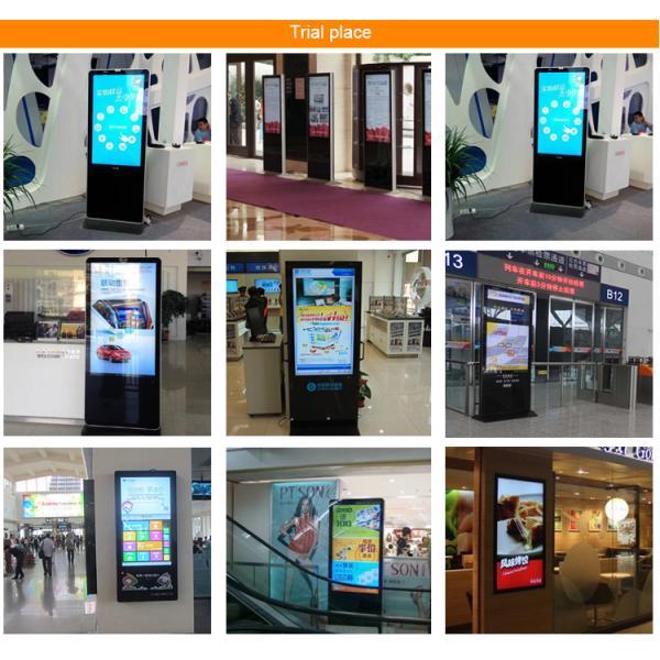Touch Screen Advertising Player Signage Lcd Big Size Display In 75 Inch
