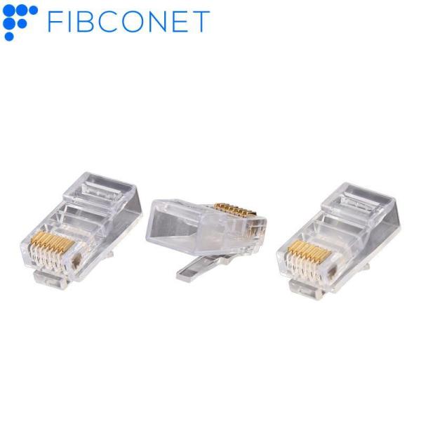 8p8c UTP RJ45 Connector Gold Plated for Fiber Optic Equipment Network Ethernet Crystal