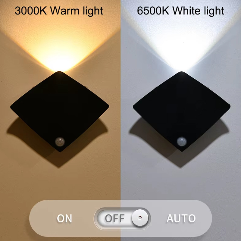 New Multifunctional Intelligent Human Body Sensor Light Devil Rays Shape LED Motion Sensor Light