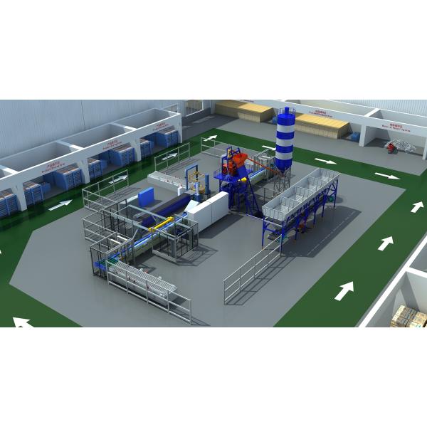 Fully Automatic Concrete Charcoal Rock Face Sleepers Machine Wet Cast Machinery