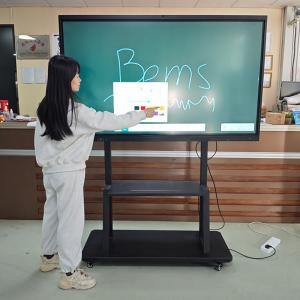 China 4k Smart Interactive Whiteboard 65 - 98 Inch 20 Point Smart Board Interactive Flat Panels on sale