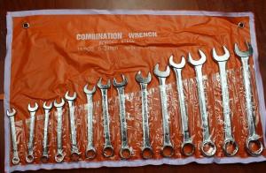 China KM Professional  manufacturer spanner set combination wrench set european type on sale