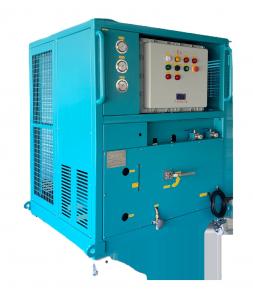 Quality air conditioning R134a R410a refrigerant ISO tank gas recovery unit 10HP recovery charging machine ac charging station for sale