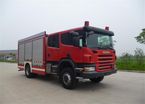 Buy Scania Chassis Wide Cab 6 Seats Chemical Accidents Rescue Salvage Fire Truck at wholesale prices