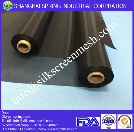 47T polyester window mesh fabric/black mesh fabric/bolting cloth