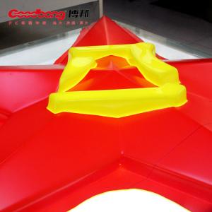 Outdoor large 3D irregular polygon visible advertising light box