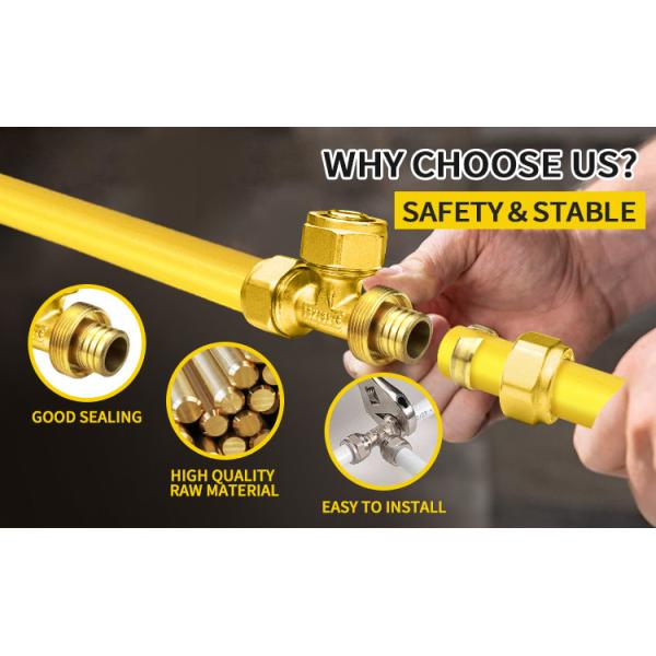 Pex System Brass Water Line Compression Fitting Straight Elbow Tee Cross