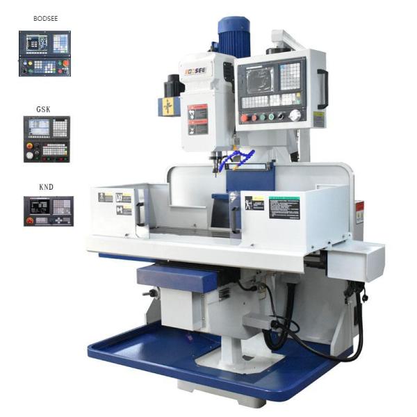Metal CNC Vertical Machining Center Working R8(NT30) Spindle 1370*280mm Worktable