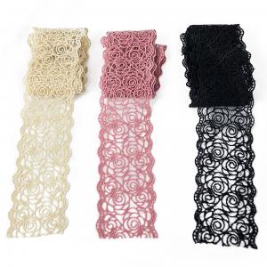 Quality 3 Pink Polyester Lace Trim Clothing Accessories Wedding Decoration for sale