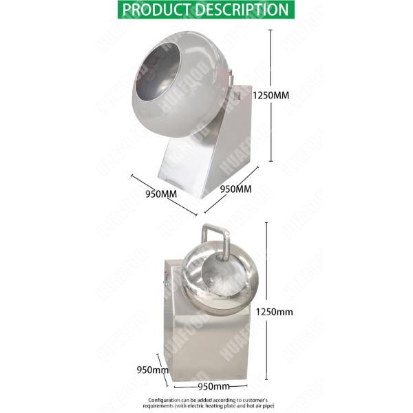 Caramelizer machine nut chocolate sugar coating machine