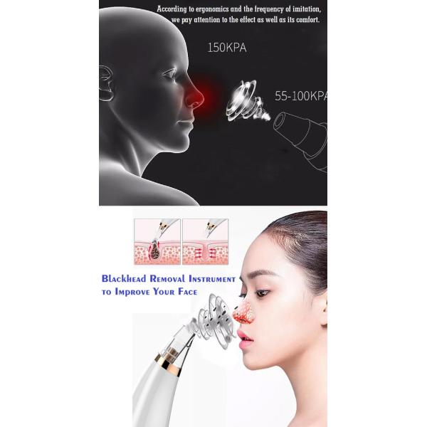5V 1A ROHS Three Modes Vacuum Suction Blackhead Remover
