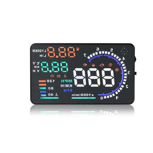 5.5 Inch Screen Obdii / OBD2 Elm327 Diagnostic Interface Bluetooth Hud Head Up Display