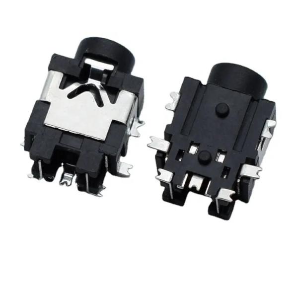 7 Pin Stereo Audio Jack For PCB Mount 4 Pole 2.5mm Headphone Socket