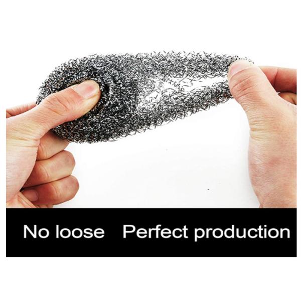 Strong Cleaning Stainless Steel Sponge Scrubber 10g For Plate / Removing Rust