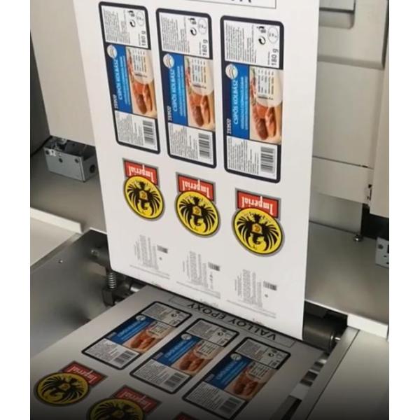Digital Label Printing Machine 30ft/Min 4 Color Roll To Roll Easy To Use