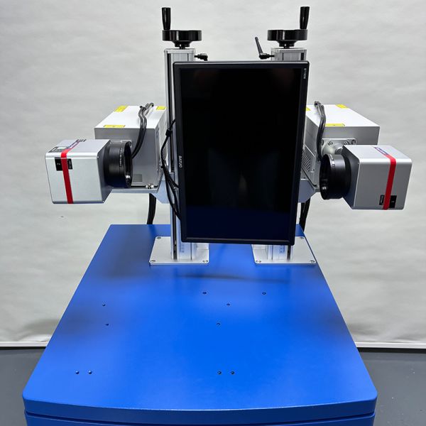 Double-head Laser Marking Machine with Double Efficiency and Synchronous