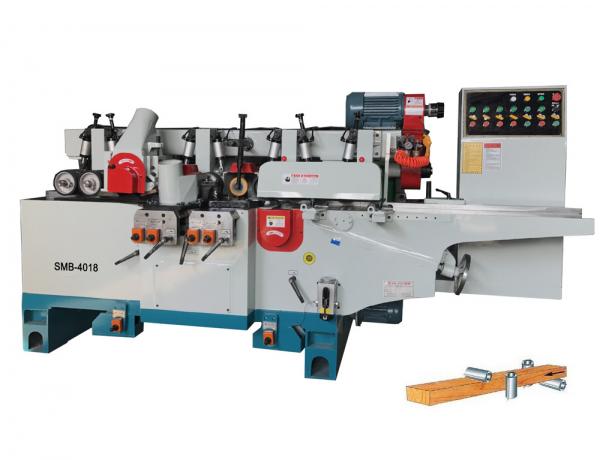 Four sided picture frame moulding machine