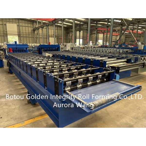 Single Layer metal Roofing Sheet Roll Forming Machine ISO9001 CE