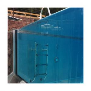 China Infinity Pool Glass Fibreglass Lap Pool Intex Crystal Blue Polyester Swimming Pool on sale