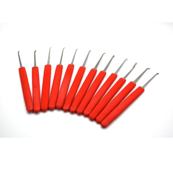 High Quality Locksmith Tools for Locksmith Lockpicking Set with Red Silicone case Locksmith Tools YS500065
