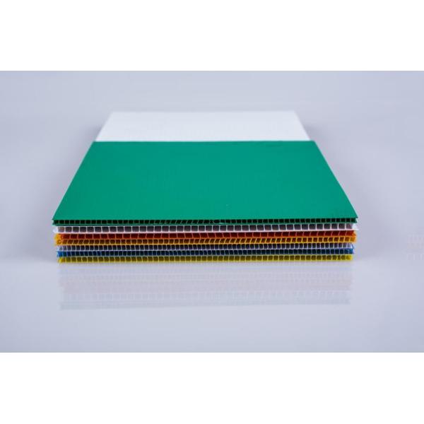 Customized Plastic Corrugated Sheet Green 4mm PP Plastic Hollow Sheet Corflute Sign
