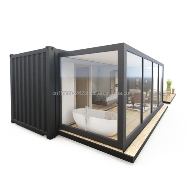 Modern Design Customized EU Standard Prefab Container House Steel Foldable 2 Bedroom Container Homes Hotels Toilets