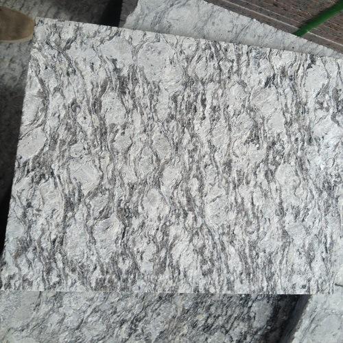 China Flamed Spray White Granite Tiles/Slabs for Stair Steps/Flooring Tiles