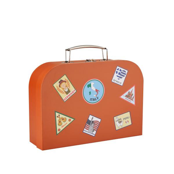 Quality Customization Mini Cardboard Suitcase Cardboard Briefcase Box With Handle for sale