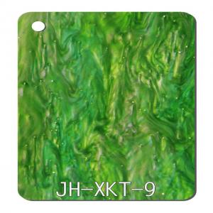 Quality Plastic Pattern Acrylic Sheet 1220x2440mm Cut To Size Green Starry Display Craft MMA for sale