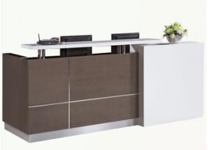 Quality Wood Front Office Reception Counter / Modern Hotel Reception Counter Durable for sale