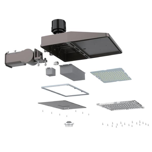 IP66 Rating 100W LED Shoebox Parking Lot Lights With Motion Sensor