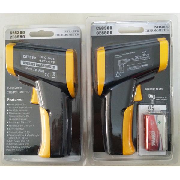 Handheld High Temperature Infrared Food Thermometer With Bright Backlight