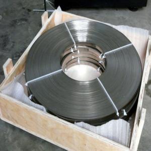 China 25mm 30mm Stainless Steel Belt SS Strip 0.1mm Thickness 2B Finish ASTM Standard on sale