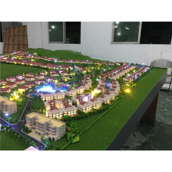 Led Lighting Architectural Model Making Materials , Real Estate Scale Mockup
