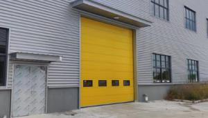 Quality Automatic Insulated Sectional Doors sandwich Industrial Factory Door Customized for sale