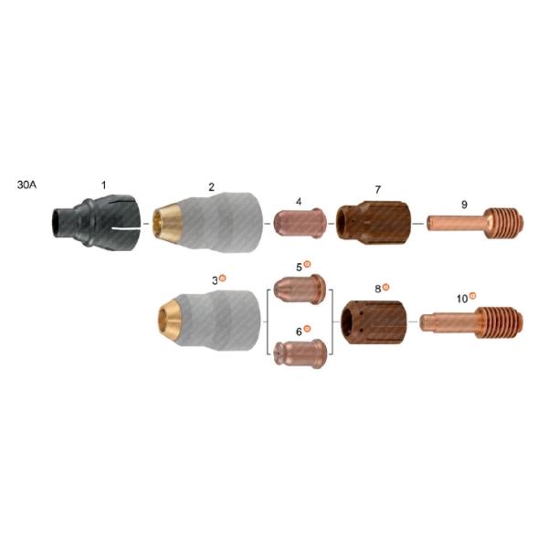 Hypertherm Nozzle 220480 Hypertherm Powermax 30 Consumables