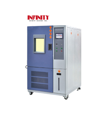 100L Environmental Test Chamber For Temperature Humidity Test IEC68-2-2 20% RH To 98% RH In Grey Blue