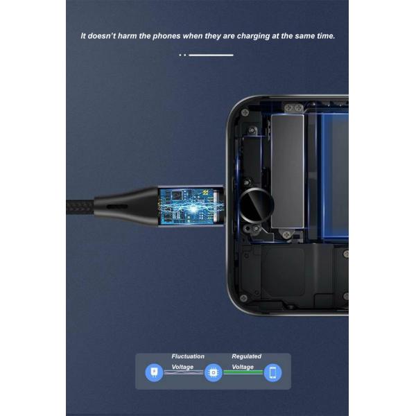 Data Cable 3 in 1 Fast Charging Data wire