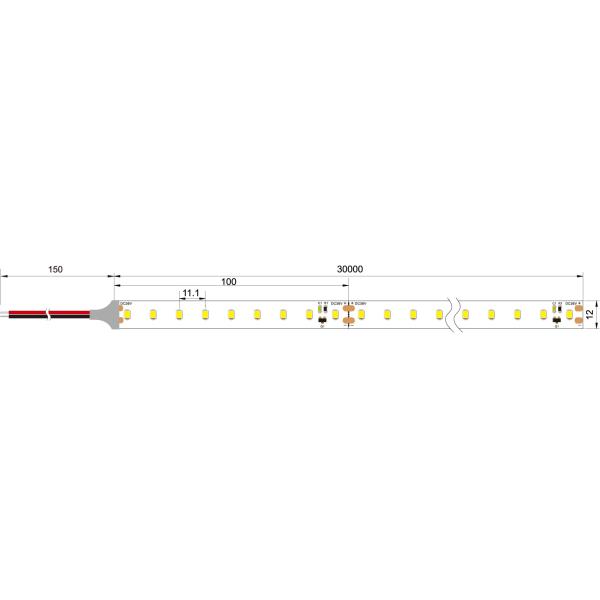 20-30m in one line 2835 Constant current 24v 36v 60leds 90leds led linear super length CC type 2835smd Led Strip Lights