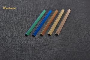 Quality Green Blue Gold Color 20mm SS Tile Trim L Profile For Wall Decorate for sale