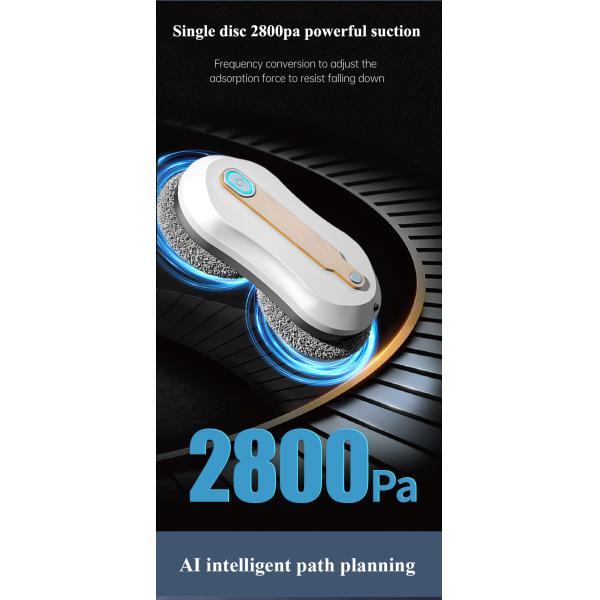 24V 72W Window Cleaning Robot with 2800Pa Suction