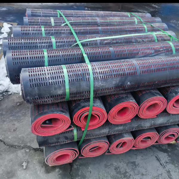 1m Anti-Clog Rubber Screen Panel with 4mm Round Holes