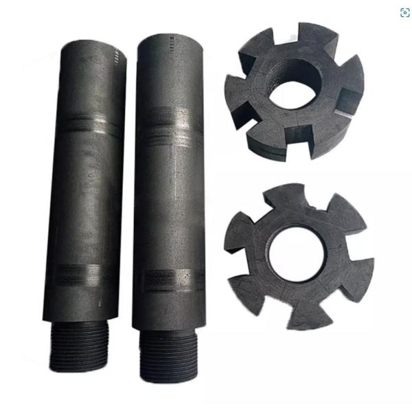 Antirust Isostatic Graphite Rotor And Shaft Superfine Sythetic Graphite Vanes