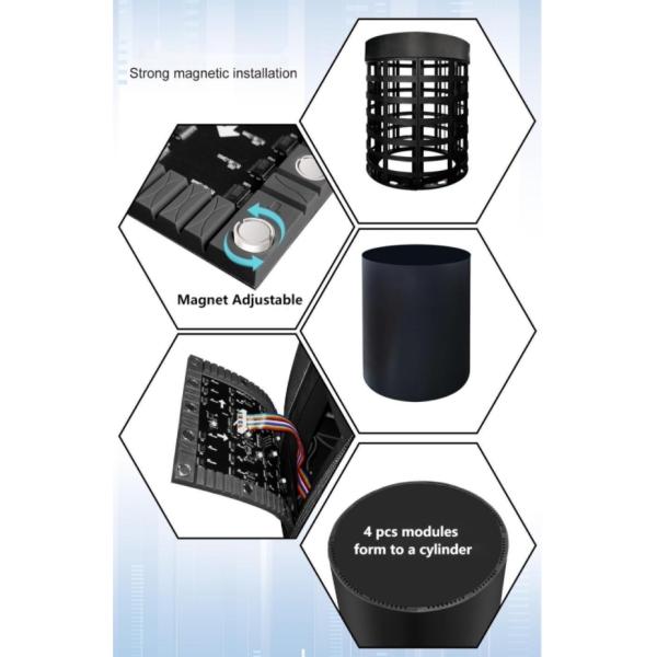 Soft Curved LED Screen Panel Flexible For Indoor 240X120mm Front Service